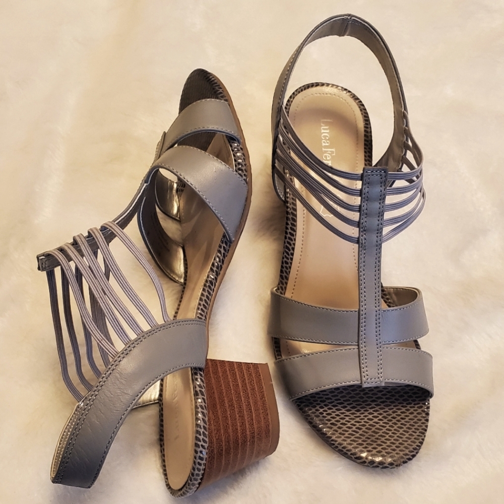 Summer sandals. Luca Ferri like new worn twice! Grey size 8